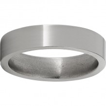 Titanium Flat Band with Polish Finish