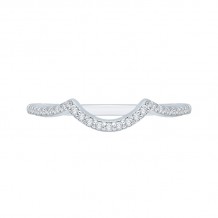 Shah Luxury 14K White Gold Diamond Wedding Band