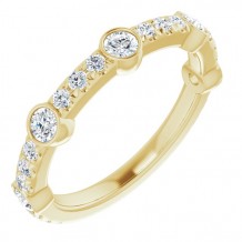 14K Yellow 3/4 CTW Diamond Anniversary Band