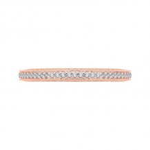 Shah Luxury Round Diamond Eternity Wedding Band In 14K Rose Gold