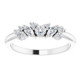 Platinum 1/3 CTW Diamond Multi-Shape Ring photo 3