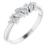 Platinum 1/3 CTW Diamond Multi-Shape Ring photo