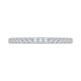 Shah Luxury 14K White Gold Diamond Wedding Band photo