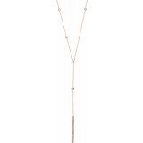 14K Rose 1/3 CTW Diamond Y 15-17 Necklace photo