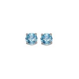 Gems One 14Kt White Gold Blue Topaz (1/2 Ctw) Earring photo