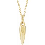 14K Yellow Geometric 16-18 Necklace photo