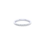 Gabriel & Co. 14k White Gold Contemporary Diamond Wedding Band photo