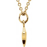 14K Yellow Tiny Poshu00ae Star 16-18 Necklace photo 2