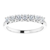 14K White 3/8 CTW Diamond Anniversary Band photo 3