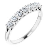 14K White 3/8 CTW Diamond Anniversary Band photo