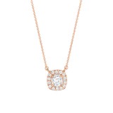 Henri Daussi 18k Rose Gold Diamond Pendant photo