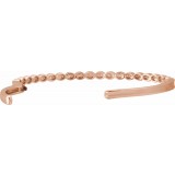14K Rose 1/6 CTW Diamond Stackable Bangle Bracelet photo 2