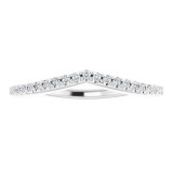 14K White 1/8 CTW Diamond Matching Band photo 3