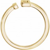 14K Yellow Bar Ring photo 2
