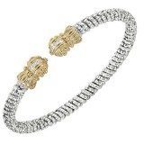 Alwand Vahan 4mm 14k Gold & Sterling Silver Diamond Bracelet photo