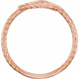 14K Rose Rope Knot Ring photo 2