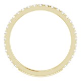 14K Yellow 3/8 CTW Diamond French-Set Anniversary Band photo 2