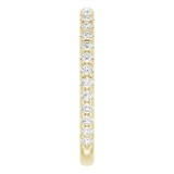 14K Yellow 3/8 CTW Diamond French-Set Anniversary Band photo 4