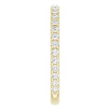 14K Yellow 3/8 CTW Diamond French-Set Anniversary Band photo 4