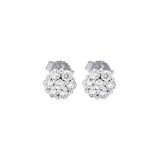 Gems One 14Kt White Gold Diamond (1/10 Ctw) Earring photo