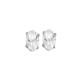 Gems One 14Kt White Gold White Topaz (1 Ctw) Earring photo