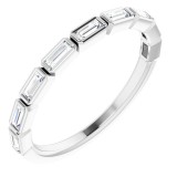 14K White 1/4 CTW Anniversary Band photo