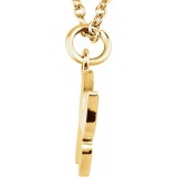 14K Yellow Tiny Poshu00ae Butterfly 16-18 Necklace photo 2