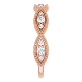 14K Rose 1/2 CTW Diamond Anniversary Band photo 4