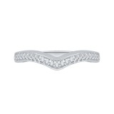 Shah Luxury 14K White Gold Diamond Wedding Band photo