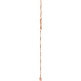 14K Rose 1/8 CTW Diamond Bar Y 16-18 Necklace photo 2