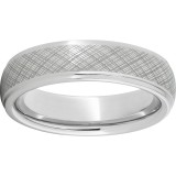 Serinium Domed Grooved Edge Band with Tuscany Laser Engraving photo