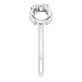 14K White 1/8 CTW Diamond Infinity-Inspired Ring photo 4