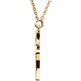 14K Yellow Palm Tree 16 1/2 Necklace photo 2