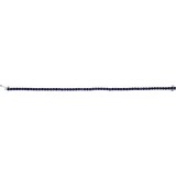14K White Lab-Grown Blue Sapphire Line 7.25 Bracelet photo 3