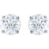 14K White 1 1/2 CTW Diamond Earrings photo 2