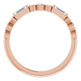 14K Rose 1/4 CTW Diamond Anniversary Band photo 2