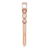 14K Rose 1/4 CTW Diamond Anniversary Band photo 4