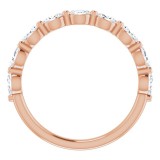 14K Rose 1/2 CTW Diamond Anniversary Band photo 2