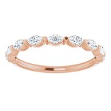 14K Rose 1/2 CTW Diamond Anniversary Band photo 3