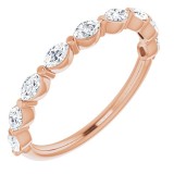 14K Rose 1/2 CTW Diamond Anniversary Band photo