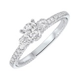 Gems One 14Kt White Gold Diamond(3/4Ctw) Ring photo