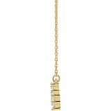 14K Yellow 1/3 CTW Diamond V 16-18 Necklace photo 2