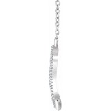 14K White 1/6 CTW Diamond V 16-18 Necklace photo 2