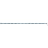 14K White Aquamarine Line 7.25 Bracelet photo 3