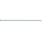 14K White Aquamarine Line 7.25 Bracelet photo 3