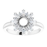 14K White 3/8 CTW Diamond Circle Ring photo 3