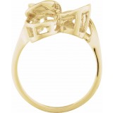 14K Yellow Freeform Ring photo 2