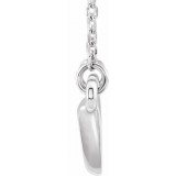 14K White Horn 16-18 Necklace photo 2
