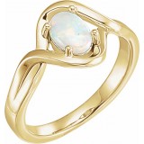 14K Yellow Opal Freeform Ring photo