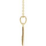 14K Yellow 1/10 CTW Diamond Eye of Providence 16-18 Necklace photo 2